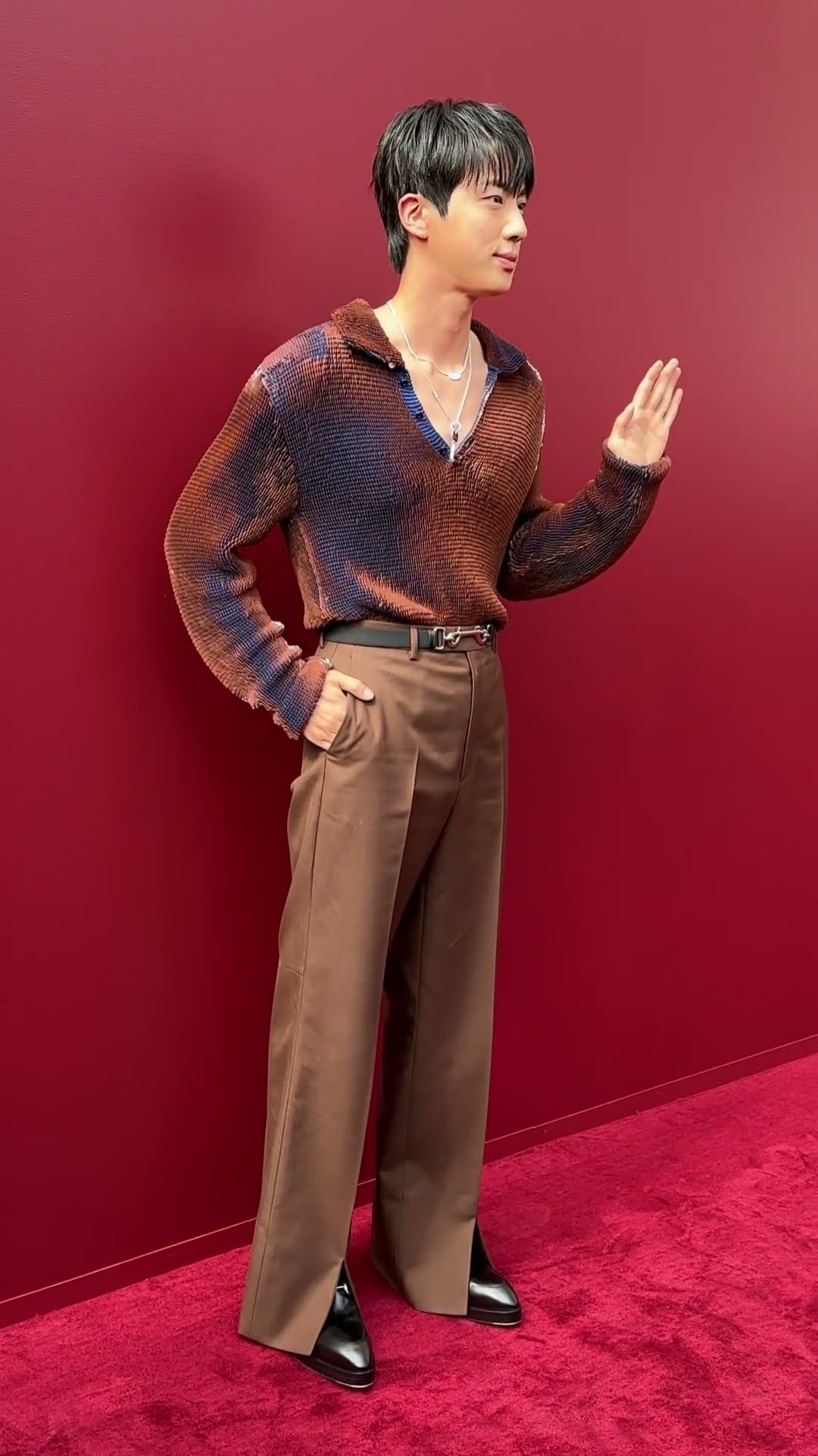 BTS's Jin on the Gucci Red Carpet
