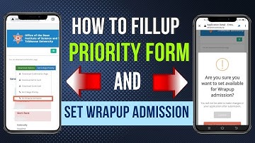 कसरी BSc.CSIT को Priority Form भर्ने & Set Wrapup Admission गर्दा के होला ?