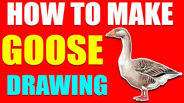HOW TO MAKE GOOSE DRAWING || How to draw a goose easy step by step || How to draw a goose realistic