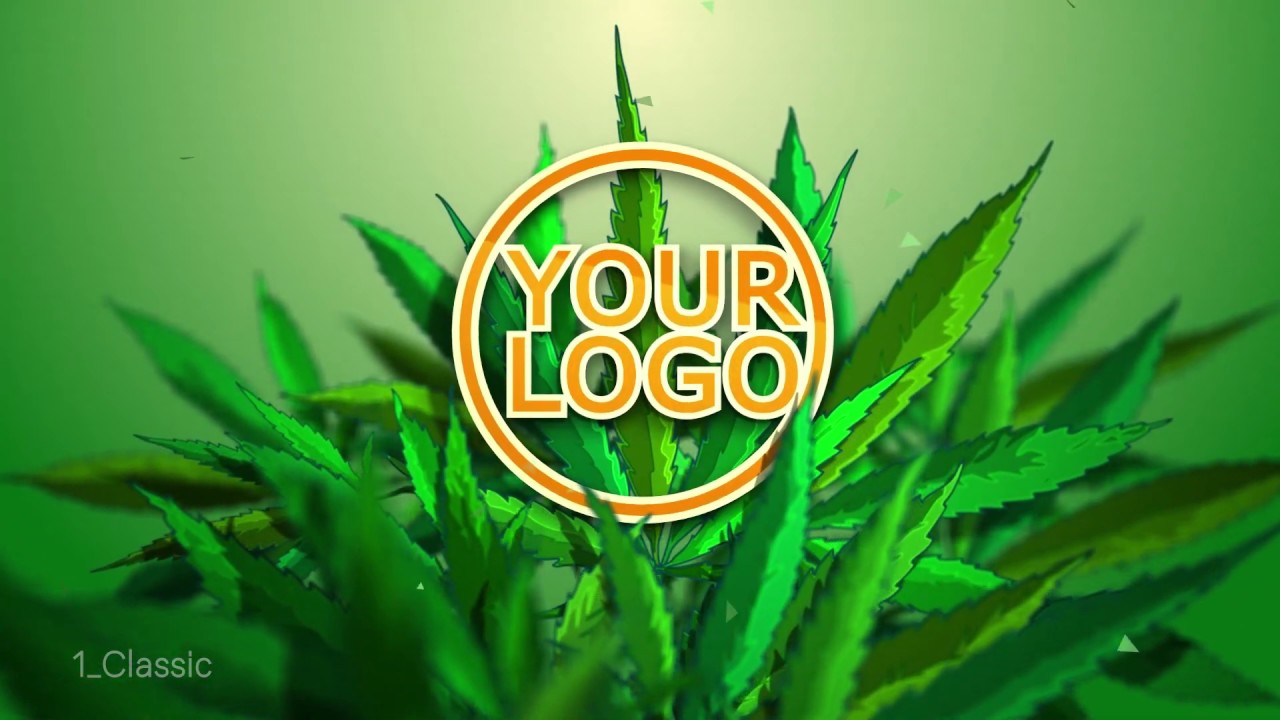 Marijuana Cannabis Logo 4 in 1 - AE template