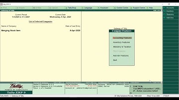 Merging Stock Items Add-on