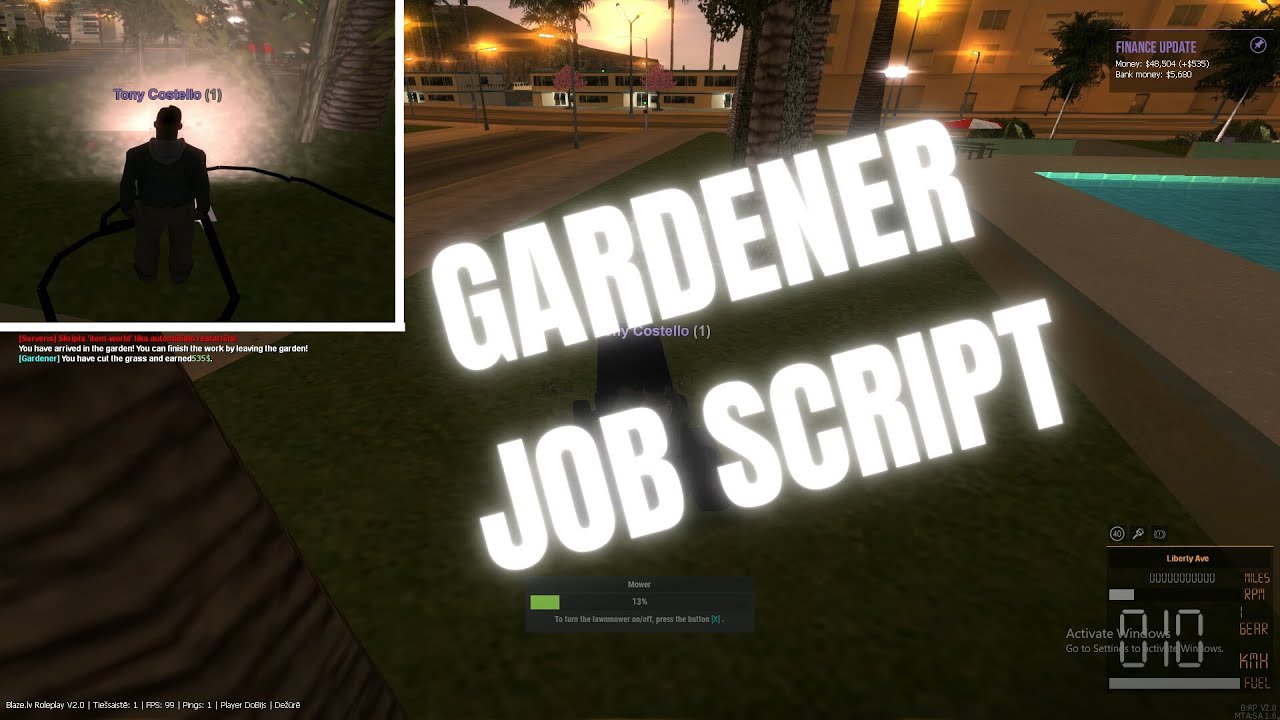 [MTA:SA] Gardener Job (OWL GAMEMODE) - YouTube