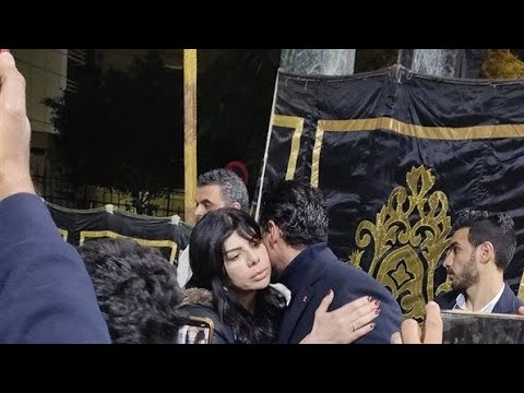 ف تنة جمعهما مسلسل حق مشروع الفنانة أميرة فتحي تواسي الفنان أحمد هارون في عزاء والدته