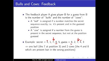 "Bulls and Cows" game: an implementation in Python: introduction