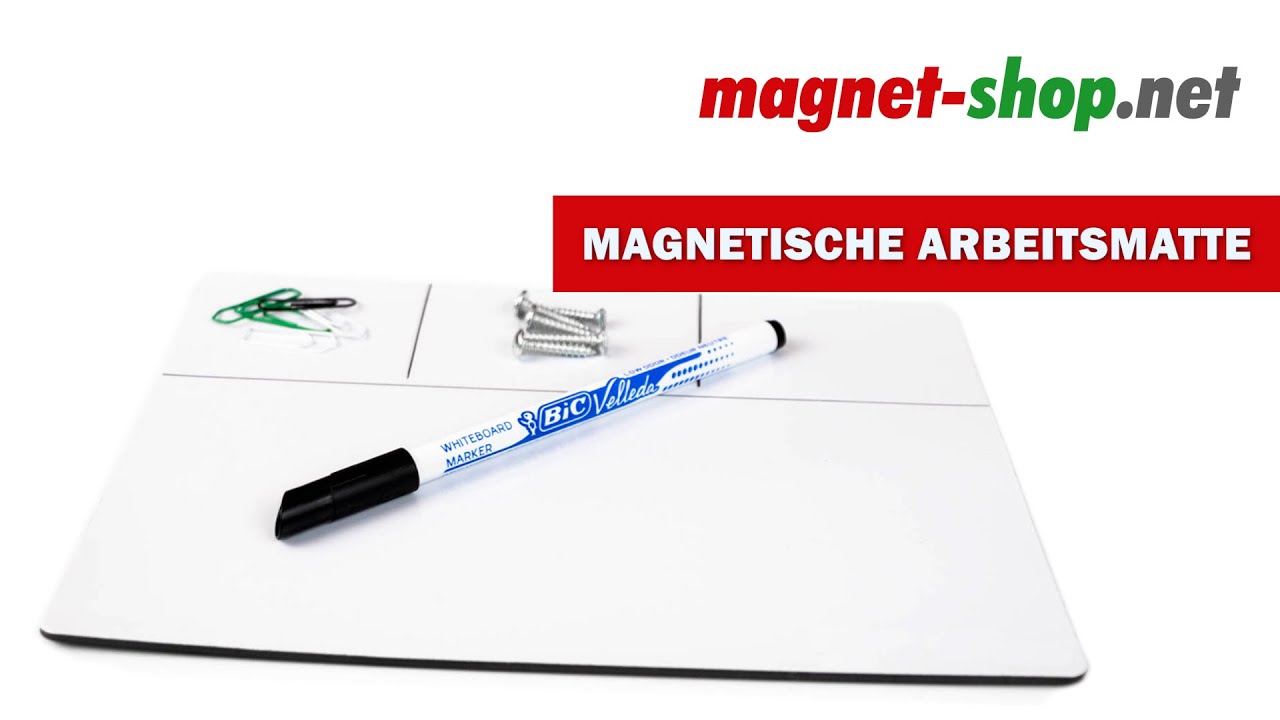 Magnetmatte Arbeitsmatte Reparaturmatte magnetisch Magnetfolie Weiss 20cm x  25cm - bewahren Sie während der Reparatur alle Schrauben und Kleinteile