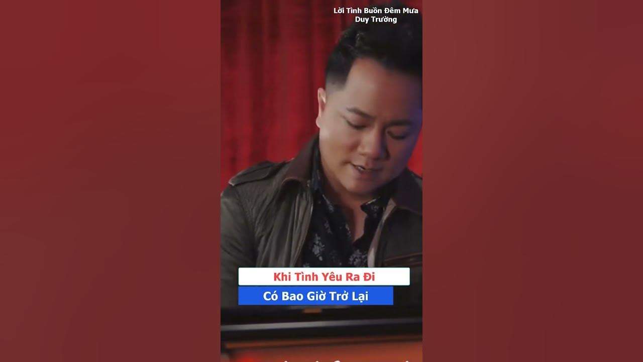 Lời tình buồn đêm mưa nghe da diết
