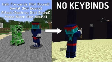 Removing every keybind and beating Minecraft
