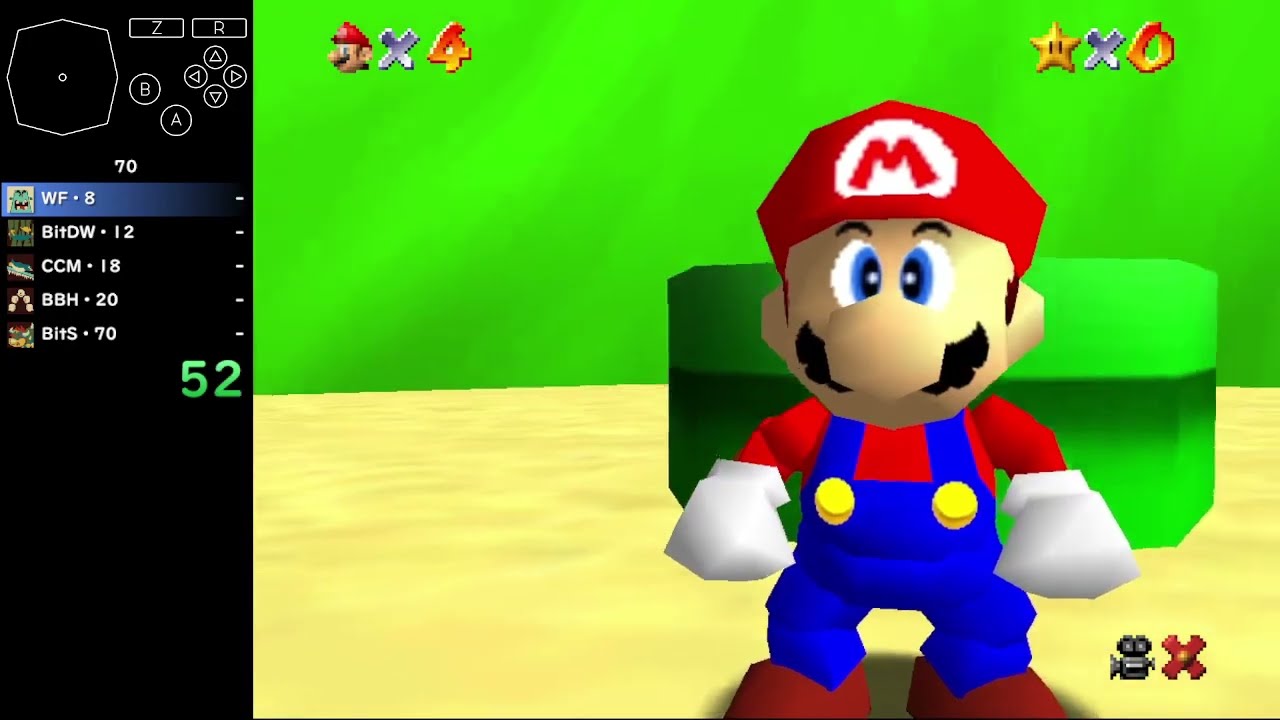 Super Mario 64 - 70 Star Speedrun in 