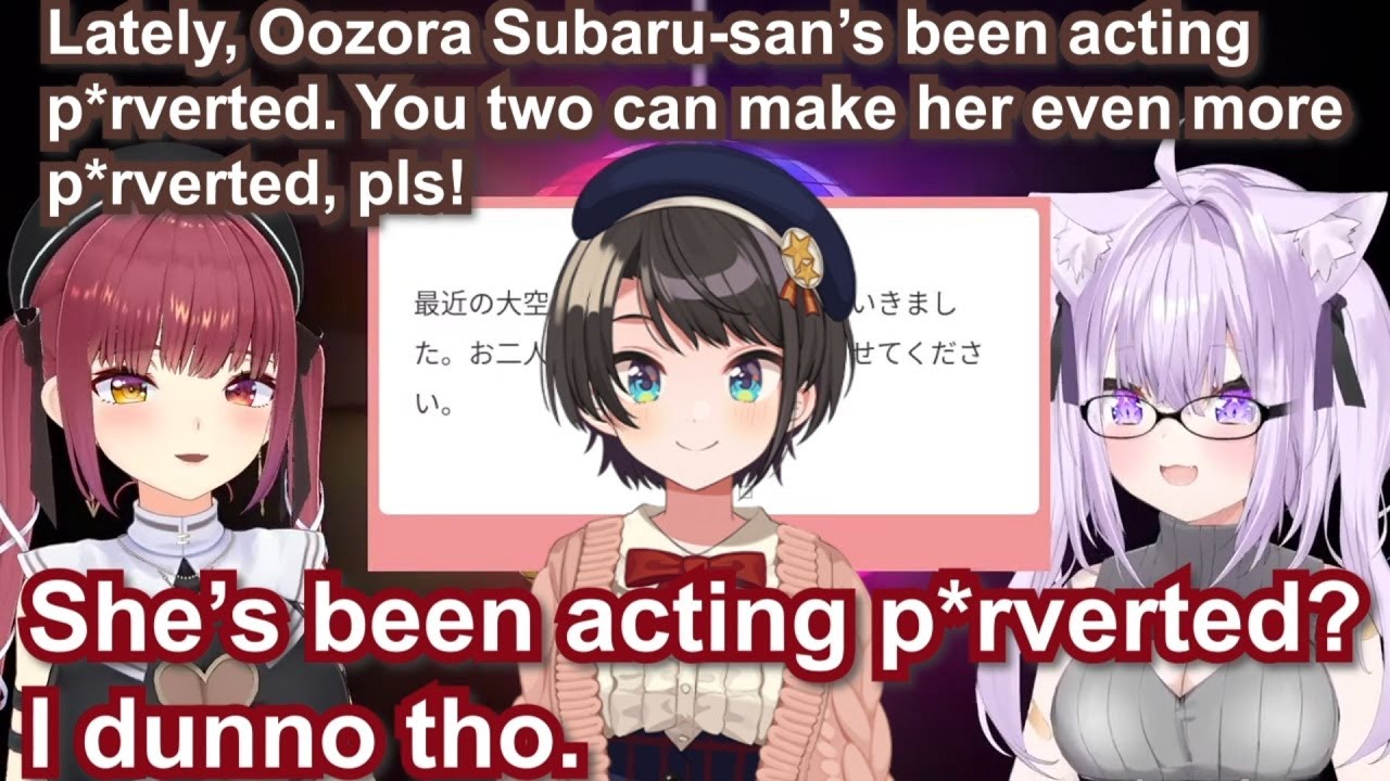 Nekomata Okayu & Houshou Marine are eating SKB marshmallows pack【Eng Sub / Unhinged / hololive】