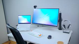My New Compact Gaming Setup With The Vernal Arc Chair.