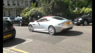 Aston Martin DBS Start Up \& Huge Acceleration in London