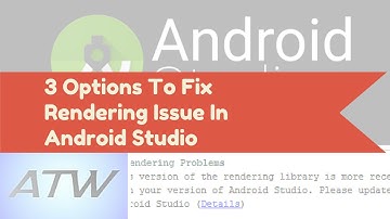 Android Studio :Rendering Problem Fix