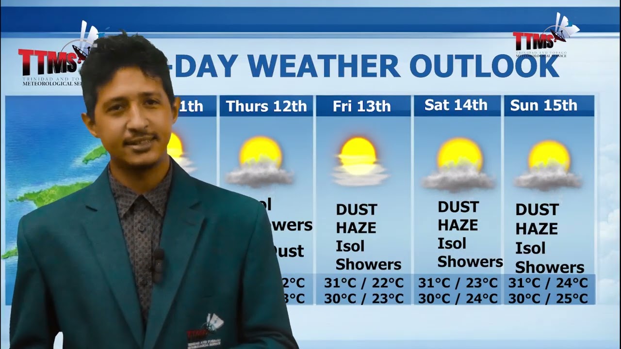 Saharan Dust to persist through the weekend | 5-Day Outlook (February 11th-15th), with Jonathan Mora