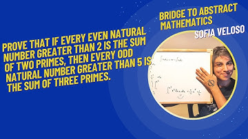 1.6.3 Prove that if every even natural number greater than 2 is the sum of two primes then every...