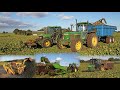 Classic sugar beet harvesting with standen turbobeet mk3 john deere 6400 6420s 3140 2040 and 1140