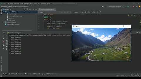 Image Processing: Video Scenes Detector and counter in python