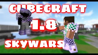 AWESOME CUBECRAFT 1.8 SKYWARS PLAYS! | Skywars Compilation #9 |
