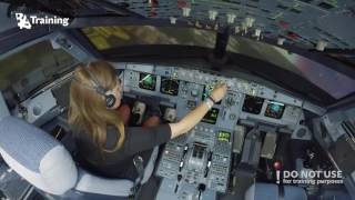 Inexperienced girl trying to land A320