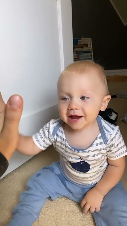 10 month old baby tricks 🥹 He’s growing up so fast #babydevelopment #cutebaby  #cutenessoverload