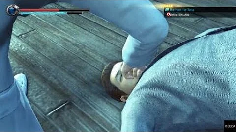 Kiryu punches a guy so hard that...