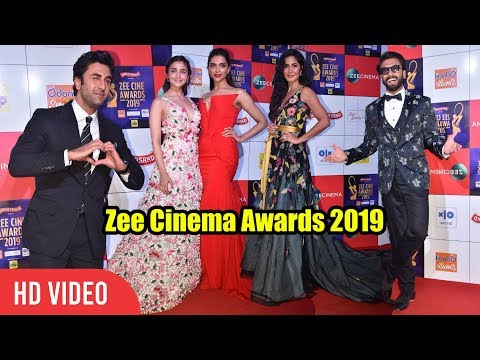 Ranbir Kapoor, Alia Bhatt, Katrina Kaif, Deepika Padukone, Ranveer Singh at Zee Cine Awards 2019