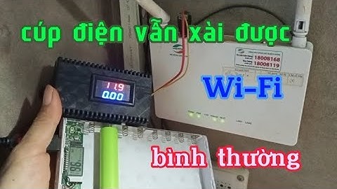 sử dụng Wi-Fi bằng sạc dự phòng khi cúp điện
