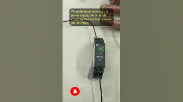 On delay timer working and connection ⌚⚡#timer #testing