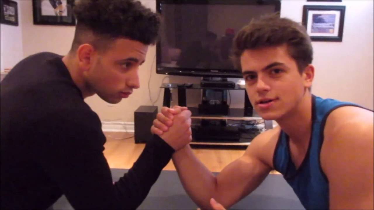 EPIC ARM WRESTLING TITLE MATCH!!! (ROUND 2) - elbow lowkey kinda sore