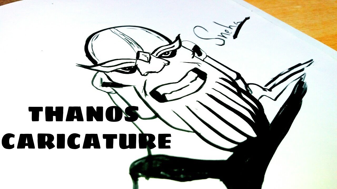 Thanos Doodle Caricature YouTube