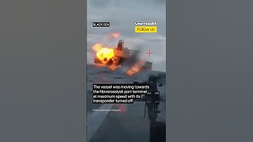 Ukrainian Sea Baby Drones Hit Another Russian Shadow Fleet Tanker #warinukraine