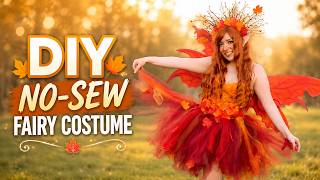 How to make an autumn fairy costume (no sewing required!), easy and very DIY-friendly fairy costume