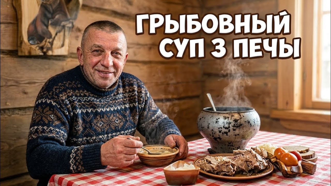 ГРЫБОВНЫЙ СУП З ПЕЧЫ: Мой секрет здоровья и долголетия 🥣 #ГрыбовныйСуп #Игорь #ЗдоровоеПитание