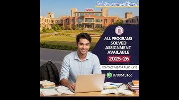 IGNOU 2025–26 Assignment Info | Student Support Video #assignment2026 #ignouassignment #ignouhelp 😊😊