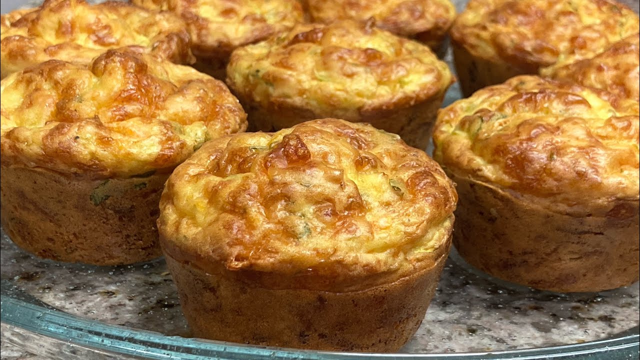 🌟MUFFINS DE ZUCCHINI QUESO  Y ZANAHORIA SALADOS