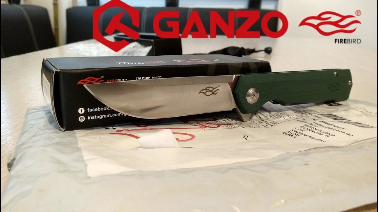 Новинка 2018 , Первый Ganzo Firebird со сталью D2 / Распаковка ,  нож Ganzo FH-11 /