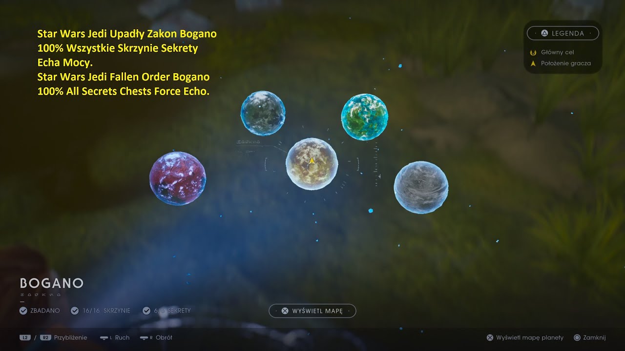 Star Wars Jedi Bogano 100 Wszystkie Skrzynie Sekrety Echa Mocy/All