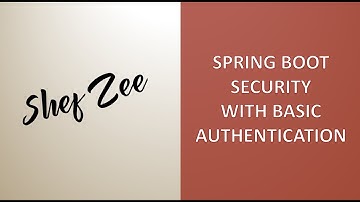 Spring Boot + Spring Security + Basic Auth with In-memory authentication from scratch