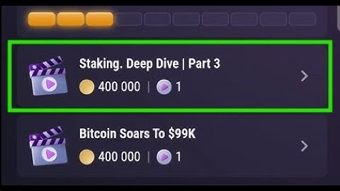 Staking. Deep Dive | Part 3 | Tapswap Code