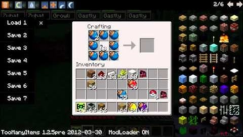 Minecraft: Pokemobs 1.2.5 Crafting(PC