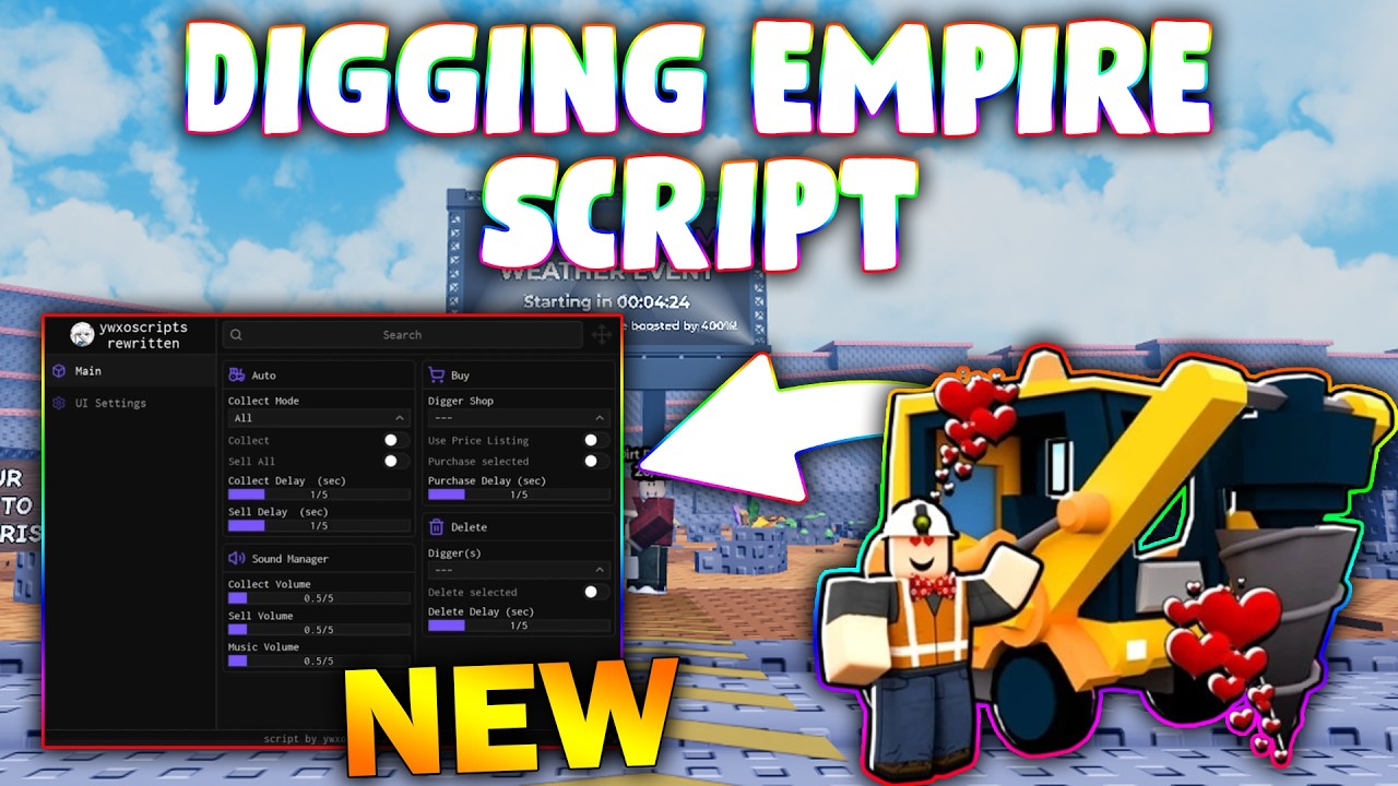 *NEW* Digging Empire! Script (PASTEBIN 2026) (AUTO COLLECT , AUTO BUY , AUTO SELL  )