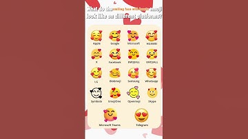 🥰 emoji on different platforms? #shorts #spotthedifference