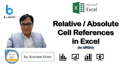 Microsoft Excel - Relative & Absolute Cell References (in Urdu)