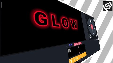 Glowing text animation- #Kinemaster tutorial