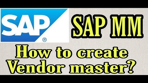 (14)How to create Vendor Master | SAP MM