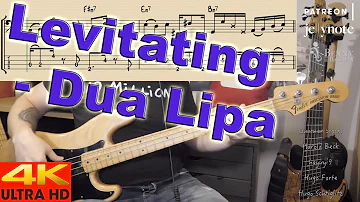Dua Lipa - Levitating [BASS COVER] - with notation and tabs