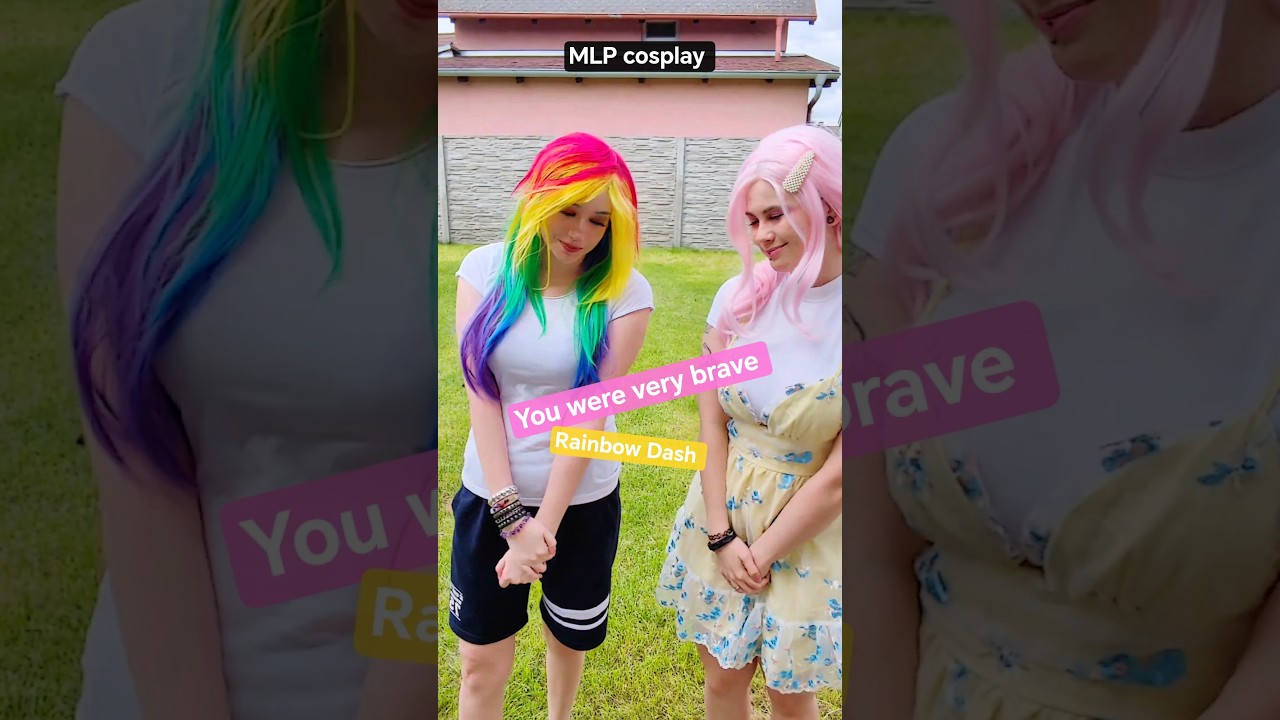 You were brave | Rainbow Dash & Fluttershy | My little Pony - Equestria Girls #cosplay #shorts #mlp