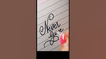 "Never Give Up"✍️ in calligraphy #short #shorts #calligraphy #quotes #satisfying #relaxing #Viral