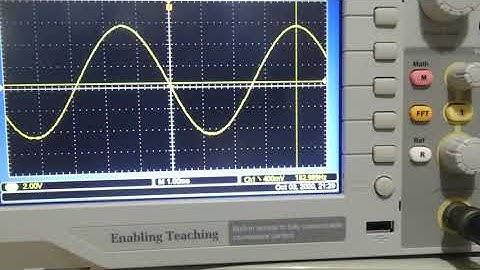 Falling edge trigger setting, Tektronix TBS 1052