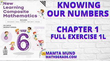 NEW LEARNING COMPOSITE MATHEMATICS CLASS 6 CHAPTER 1 FULL EXERCISE 1L|KNOWING OUR NUMBERS|MAMTA MUND