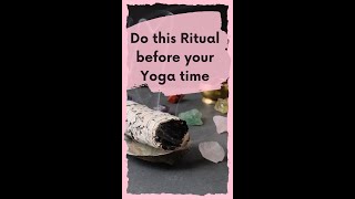 #Smudging - Amazing #ritual before #yoga practice or whenever feels like 🙏🧡 #smudge #herbs #shorts